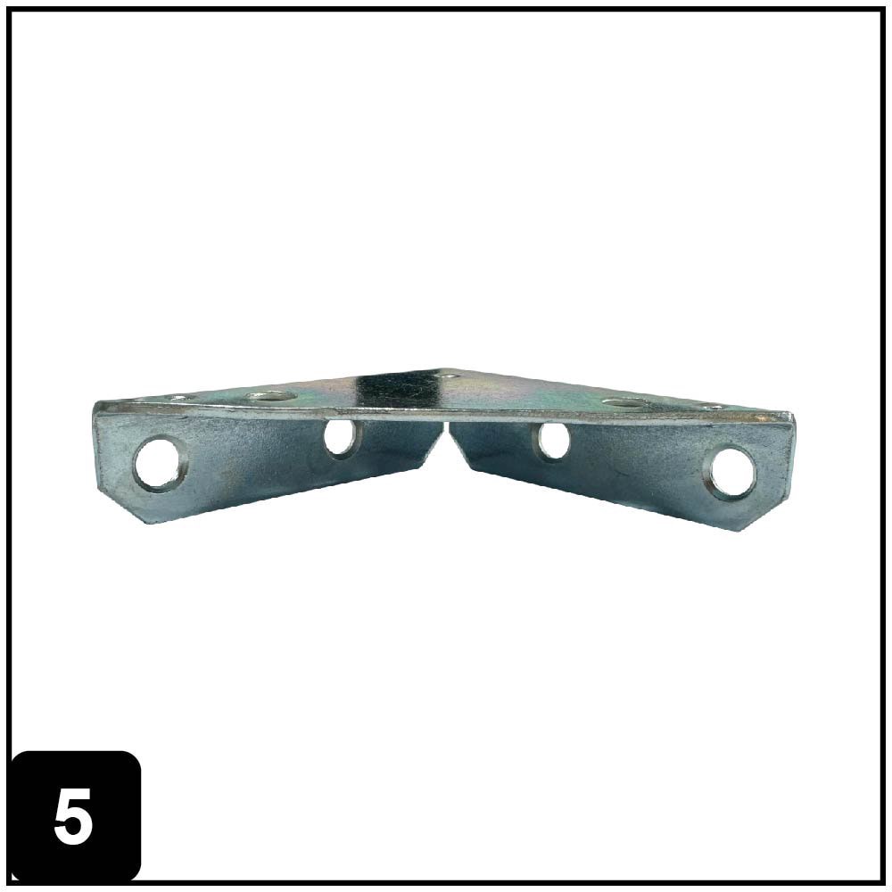 slide 5 of 6, RELIABILT 3-in x 3-in x 0.82-in 2 -Gauge Zinc-plated Steel Corner brace 2 -Pack, 1 ct