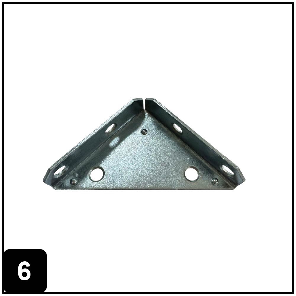 slide 6 of 6, RELIABILT 3-in x 3-in x 0.82-in 2 -Gauge Zinc-plated Steel Corner brace 2 -Pack, 1 ct