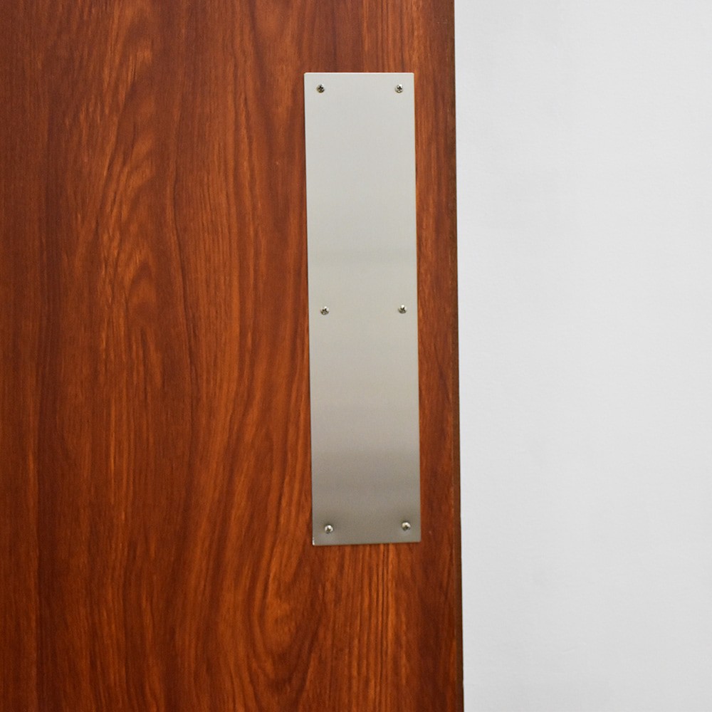 slide 5 of 5, RELIABILT 3-1/2-in W x 15-in H Stainless steel Push plate, 1 ct