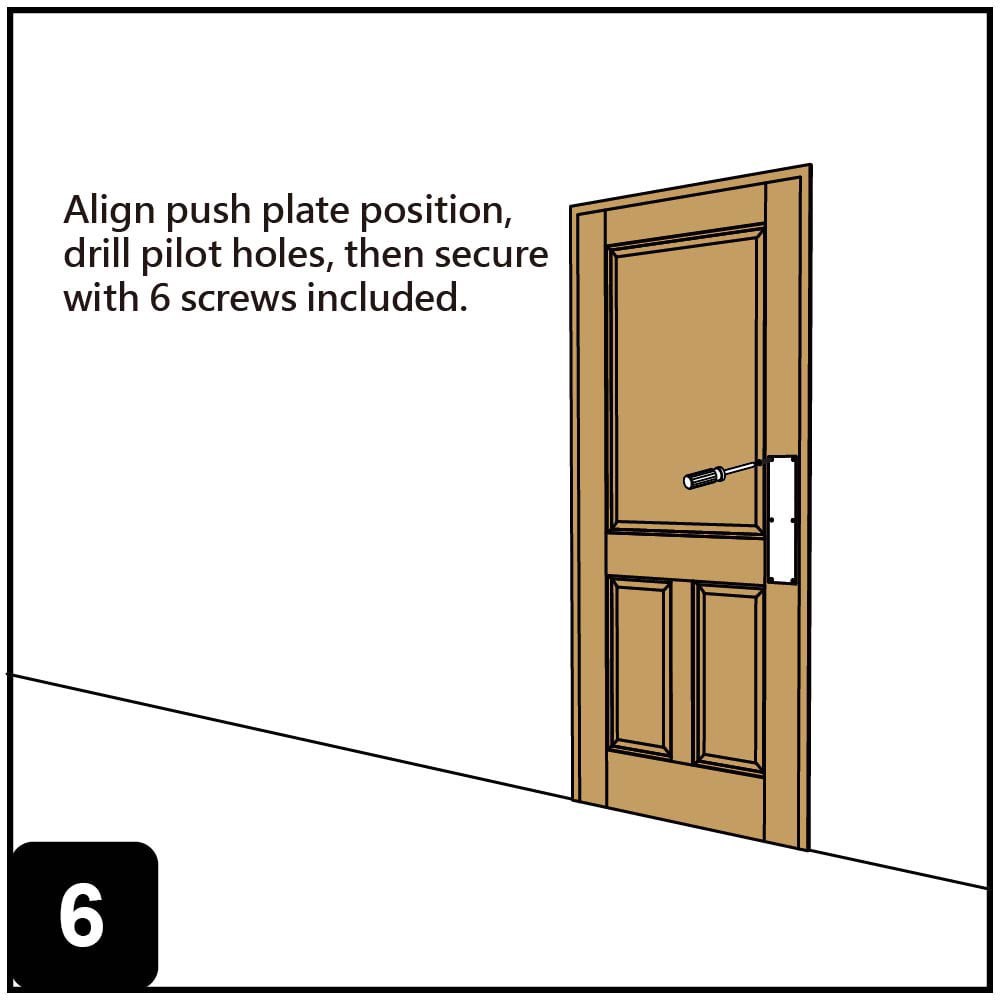 slide 6 of 6, RELIABILT 3-1/2-in W x 15-in H Stainless steel Push plate, 1 ct