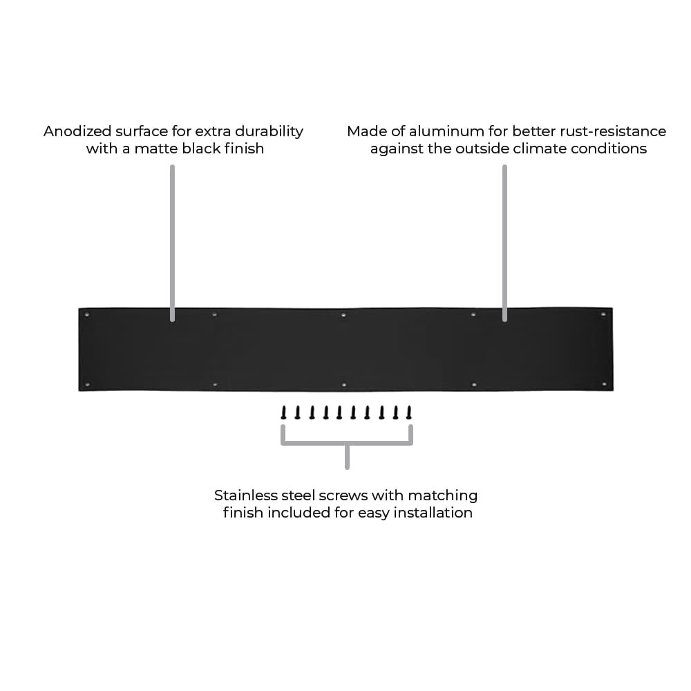 slide 2 of 6, RELIABILT 6-in W x 30-in H Kick Plate, 1 ct