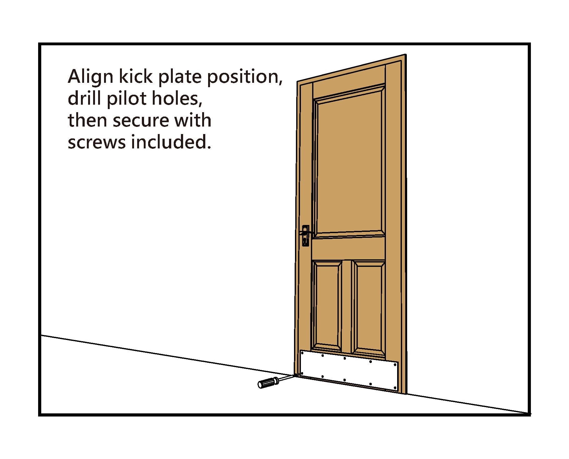 slide 3 of 6, RELIABILT 6-in W x 30-in H Kick Plate, 1 ct