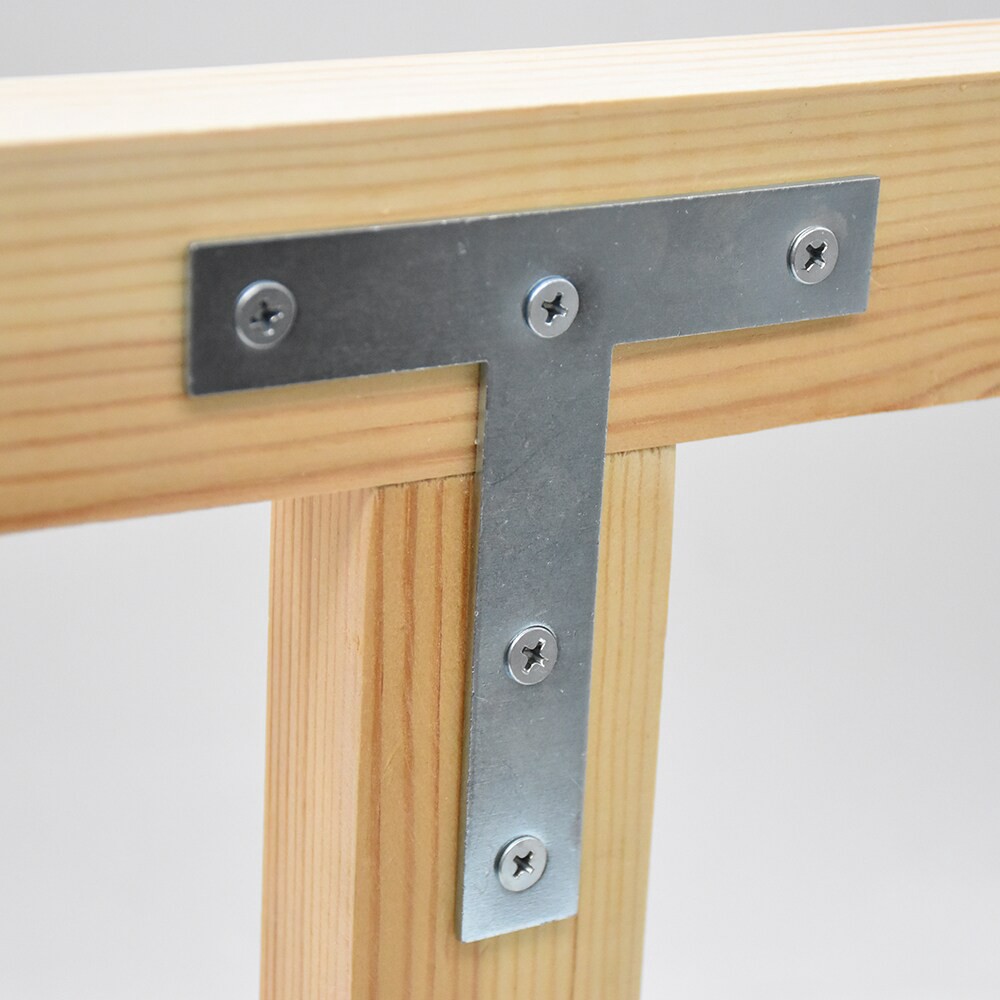 slide 4 of 4, RELIABILT 4-in x 0.75-in x 4-in 2 -Gauge Zinc-plated Steel T-Plate 2 -Pack, 1 ct