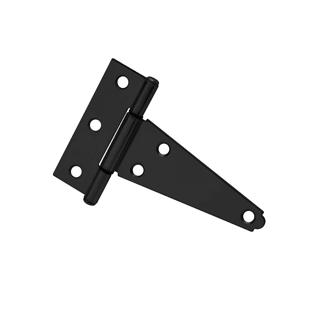 slide 5 of 6, RELIABILT 4-in H Black Zinc-Plated T-shaped Interior/Exterior Door Hinge, 1 ct