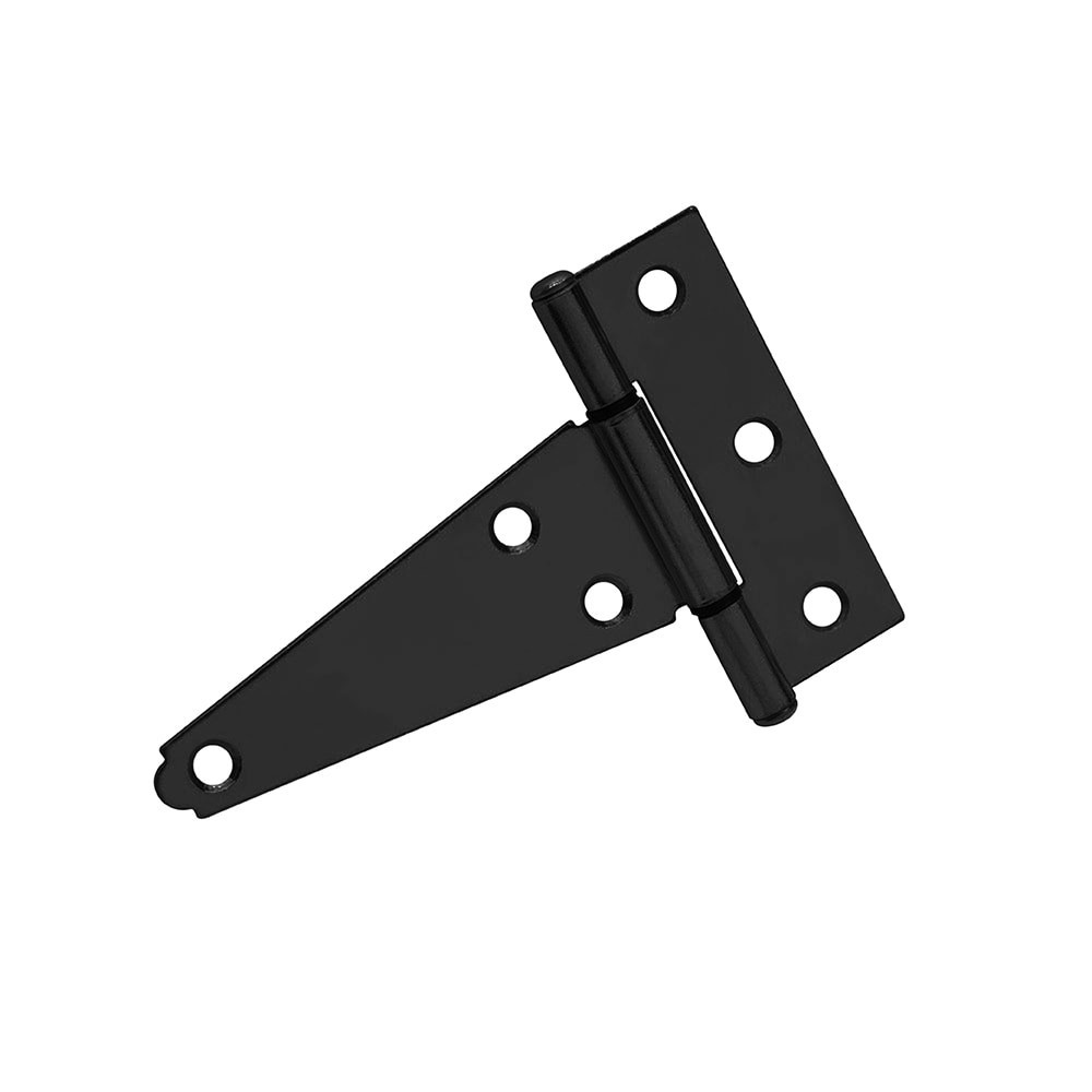 slide 1 of 6, RELIABILT 4-in H Black Zinc-Plated T-shaped Interior/Exterior Door Hinge, 1 ct