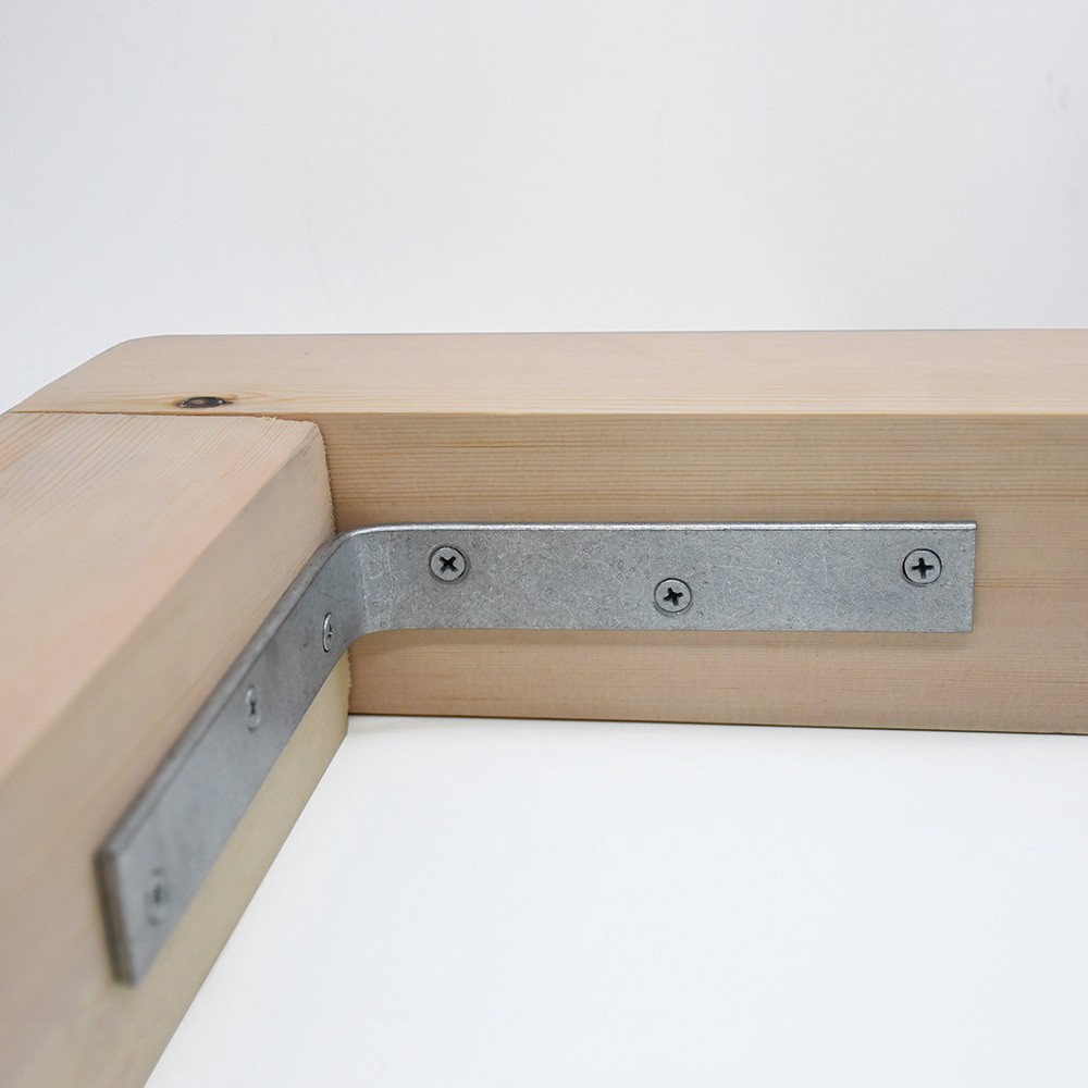 slide 4 of 4, RELIABILT 6-in x 1.125-in x 6-in 4.5 -Gauge Galvanized Steel Corner brace, 1 ct