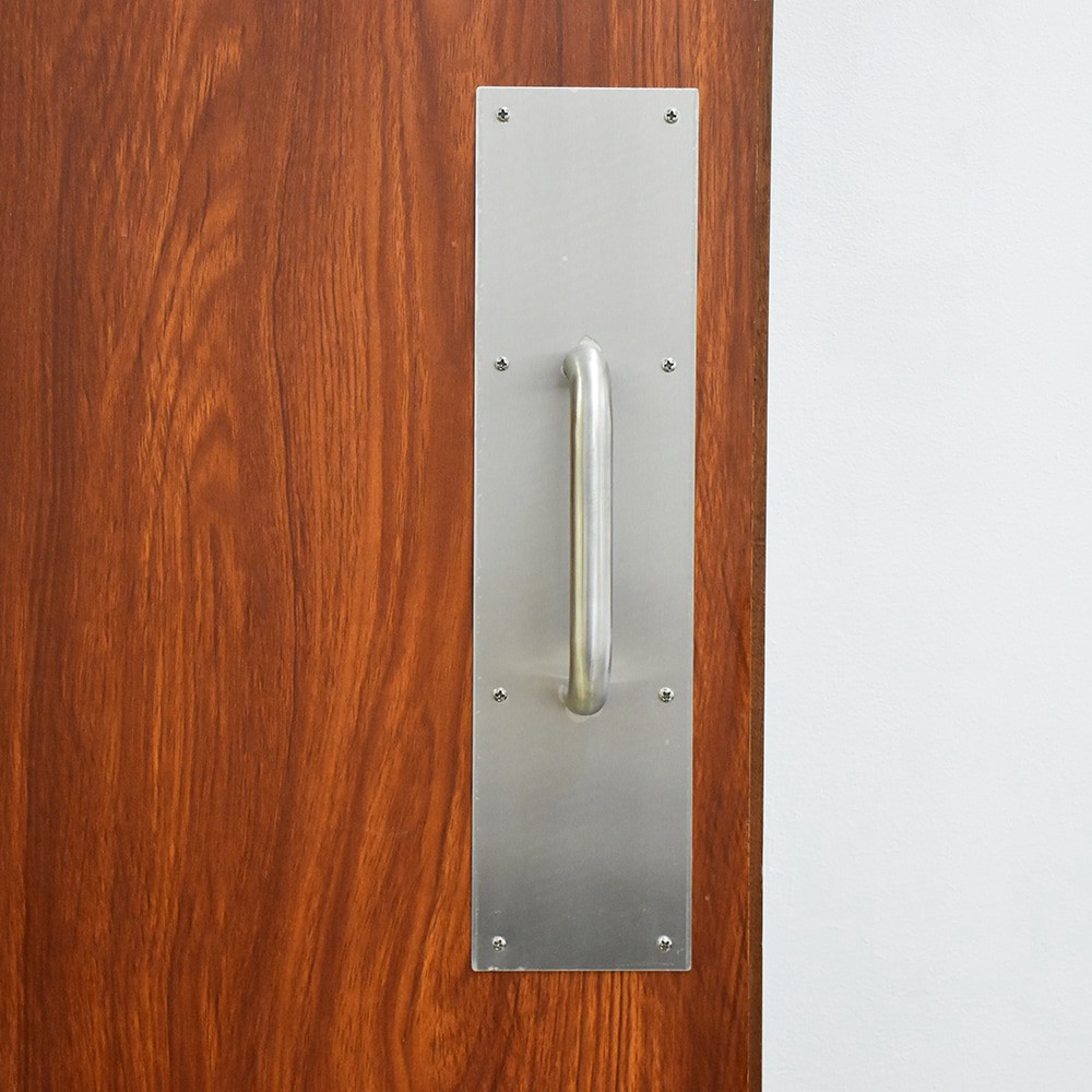 slide 4 of 4, RELIABILT 4-in W x 16-in H Stainless steel Pull plate, 1 ct