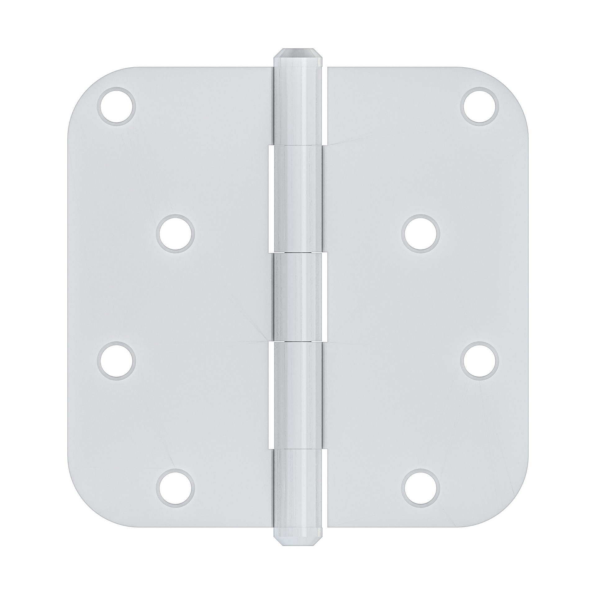 slide 3 of 6, RELIABILT 3-1/2-in H x 5/8-in Radius White Mortise Interior Door Hinge, 1 ct