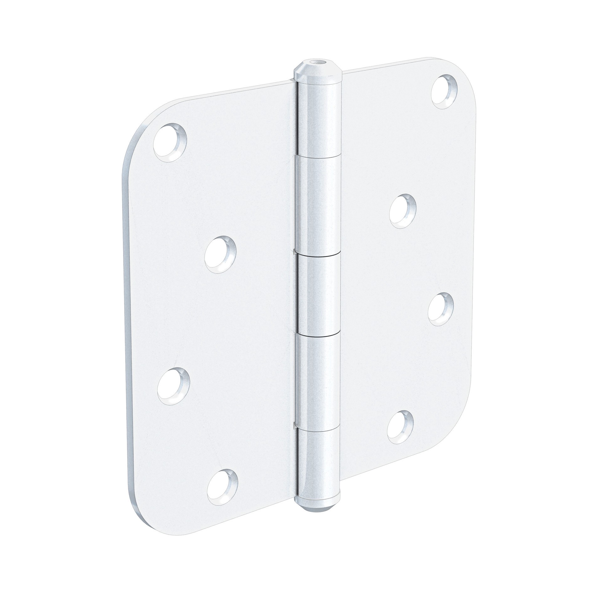 slide 1 of 6, RELIABILT 3-1/2-in H x 5/8-in Radius White Mortise Interior Door Hinge, 1 ct