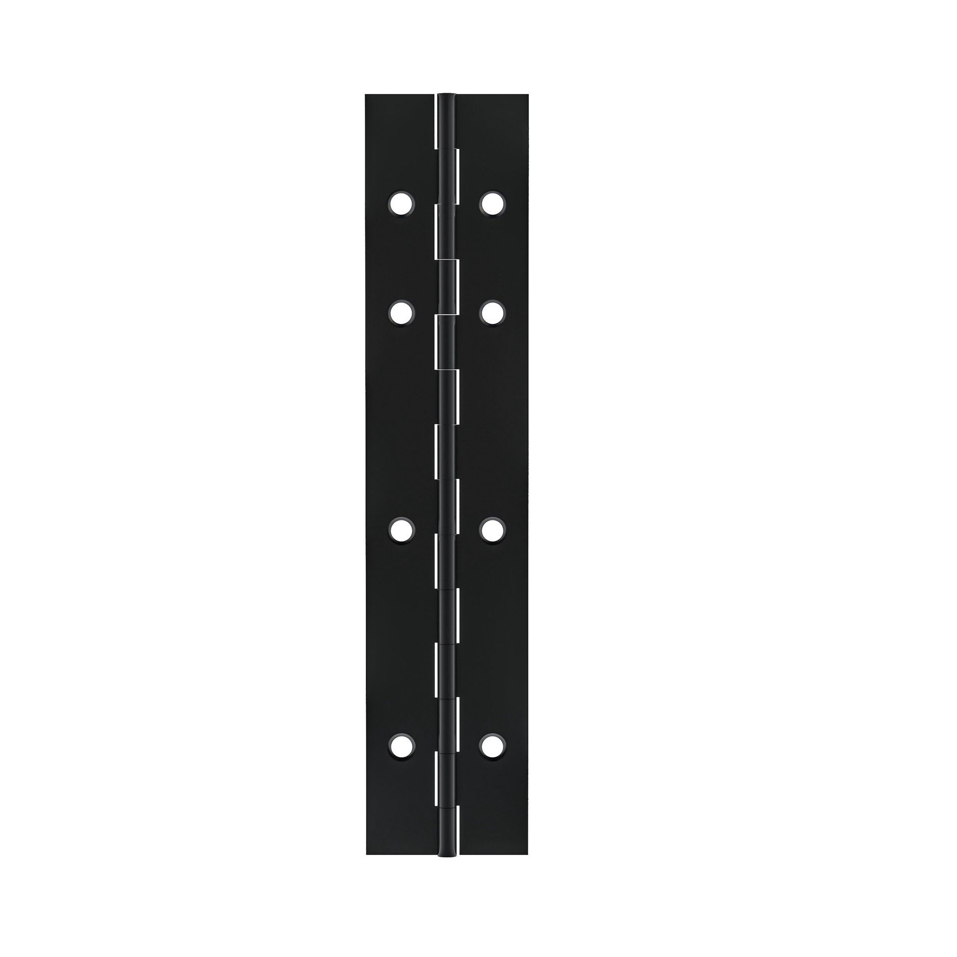 slide 3 of 6, RELIABILT 30-in H Square Black Piano/Continuous Interior Door Hinge, 1 ct
