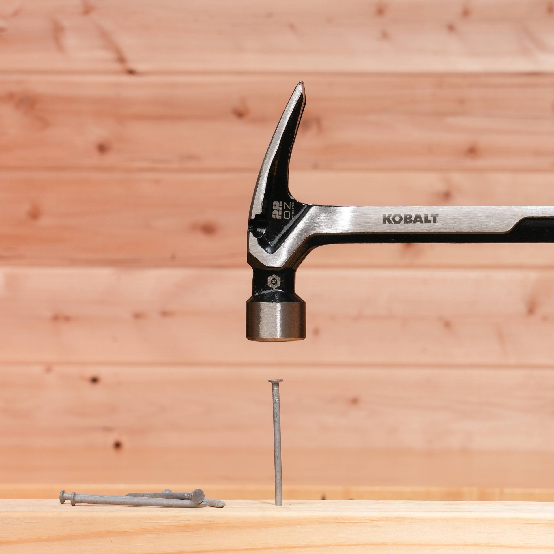 slide 5 of 6, Kobalt 22 -oz Steel Head Steel Handle Rip Claw hammer, 1 ct