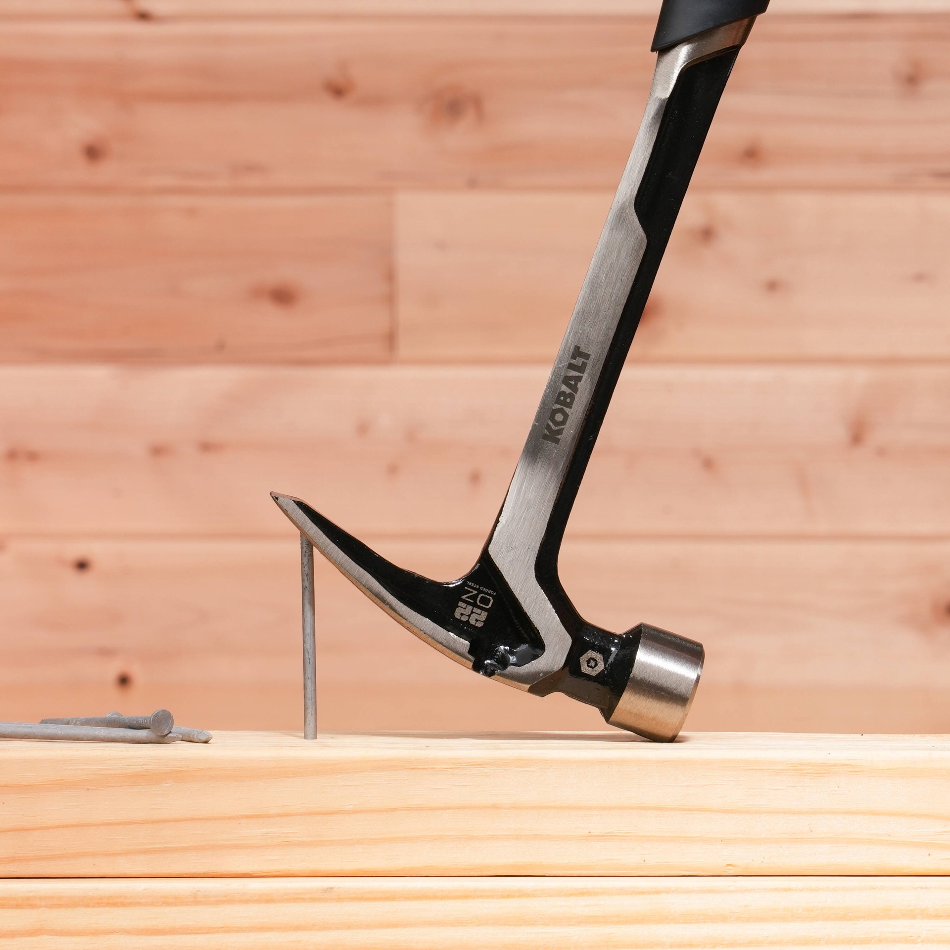 slide 6 of 6, Kobalt 22 -oz Steel Head Steel Handle Rip Claw hammer, 1 ct