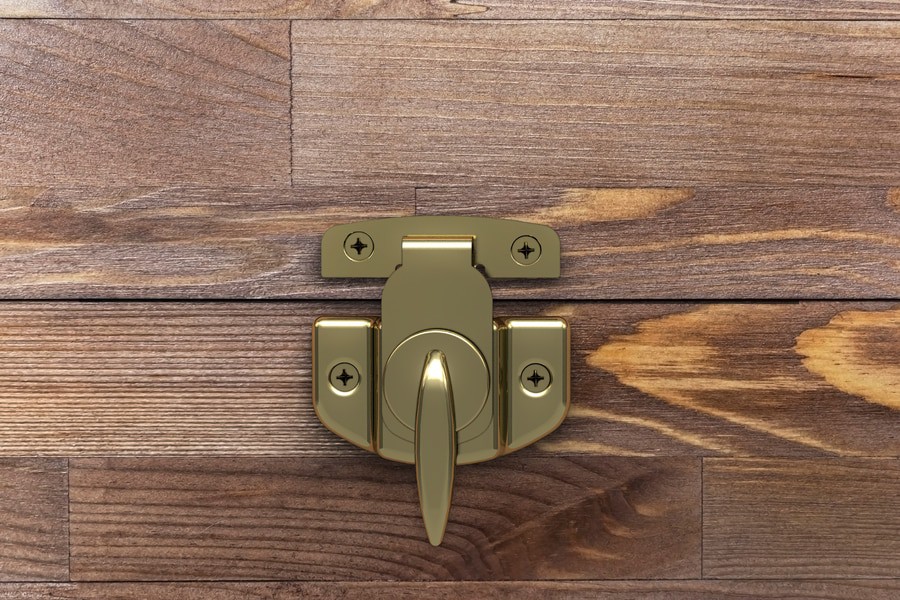 slide 4 of 4, RELIABILT Brass Steel Flush Bottom latch, 1 ct