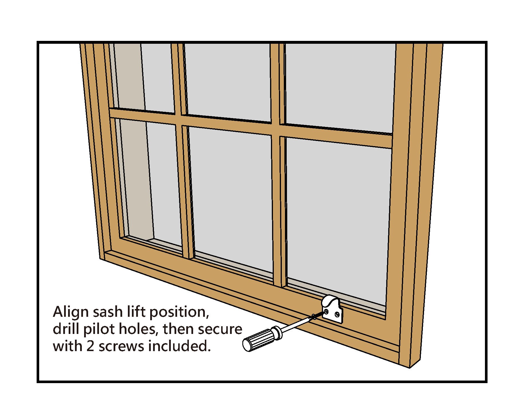 slide 2 of 4, RELIABILT 1-in Bronze Steel Sliding Window Sash Lift, 1 ct