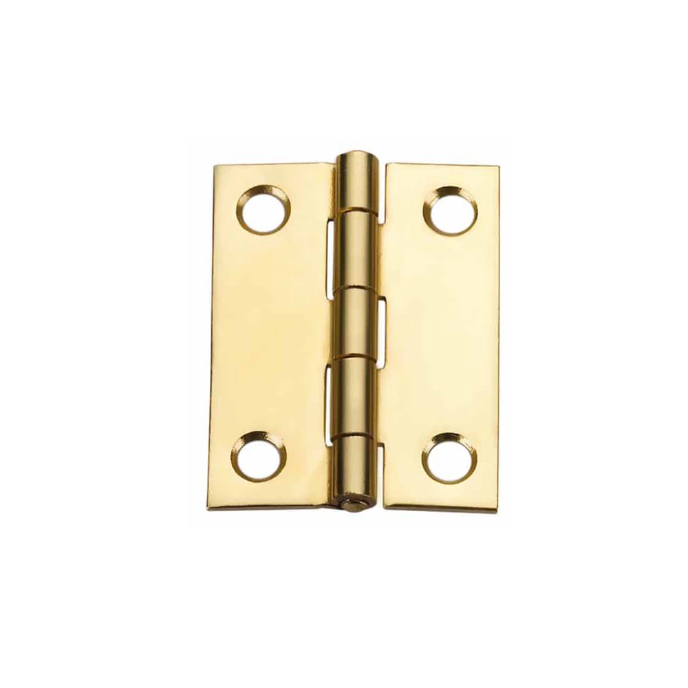 slide 5 of 6, RELIABILT 2-in H Gold Mortise Interior/Exterior Door Hinge 2 -Pack, 1 ct