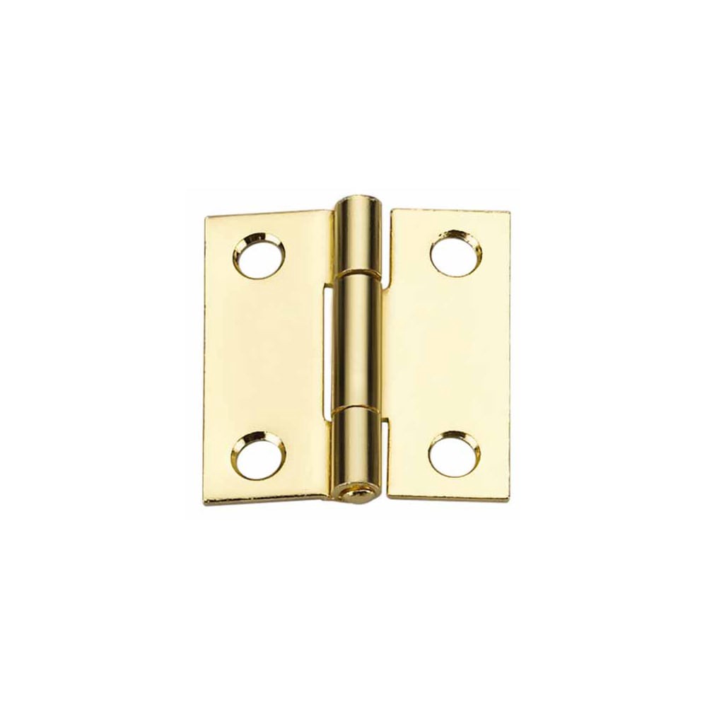 slide 5 of 6, RELIABILT 1-1/2-in H Gold Mortise Interior/Exterior Door Hinge 2 -Pack, 1 ct