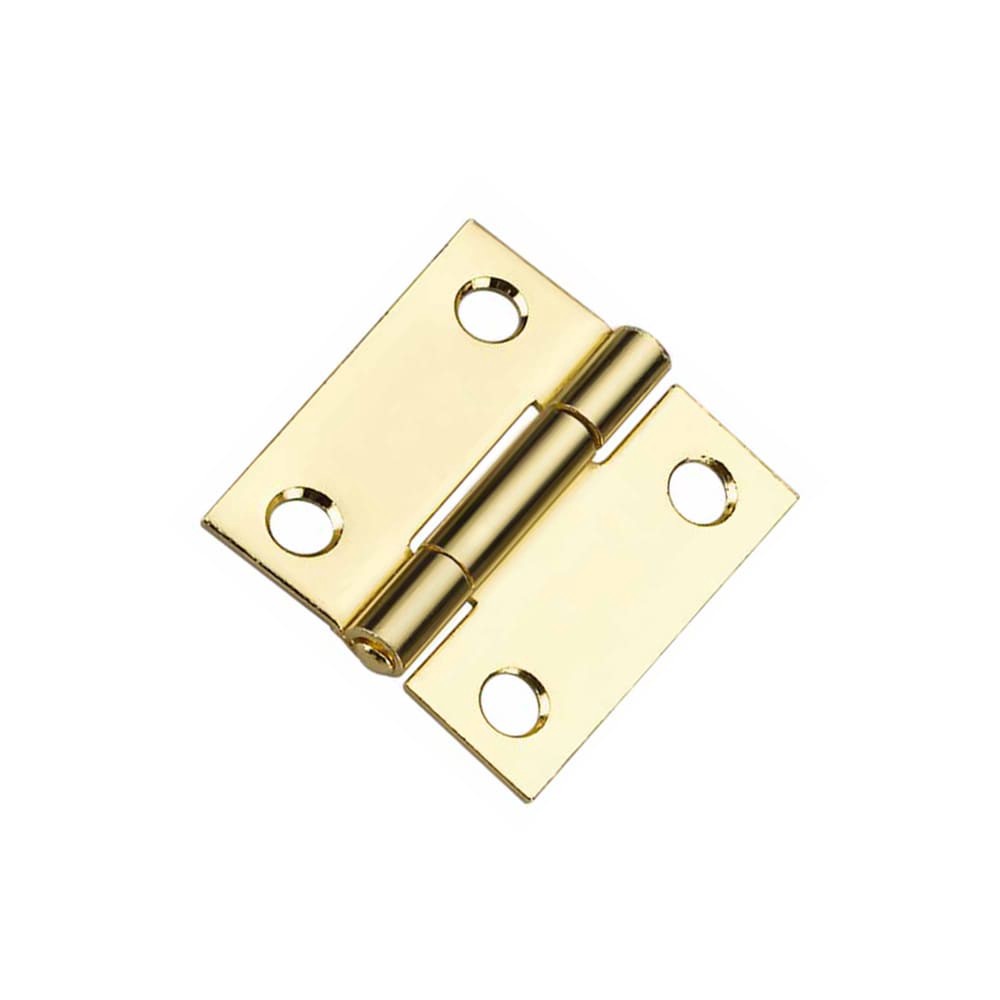 slide 6 of 6, RELIABILT 1-1/2-in H Gold Mortise Interior/Exterior Door Hinge 2 -Pack, 1 ct