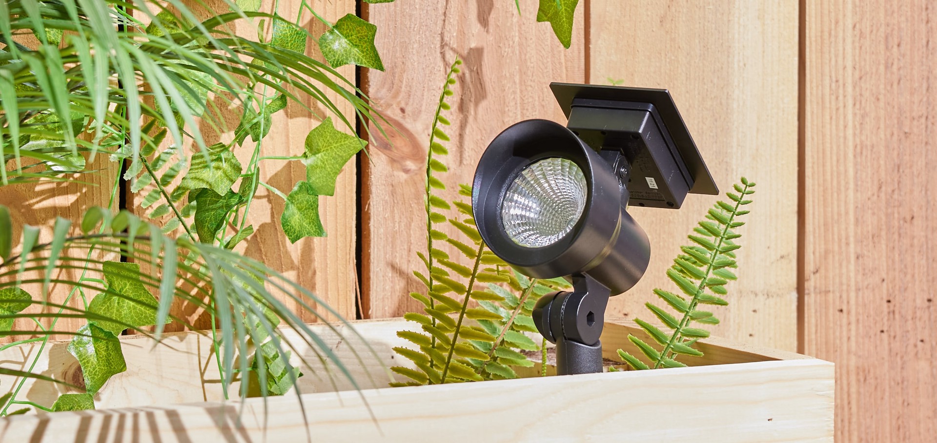 slide 4 of 6, Harbor Breeze 20 -Lumens Black Solar LED Flood light, 1 ct