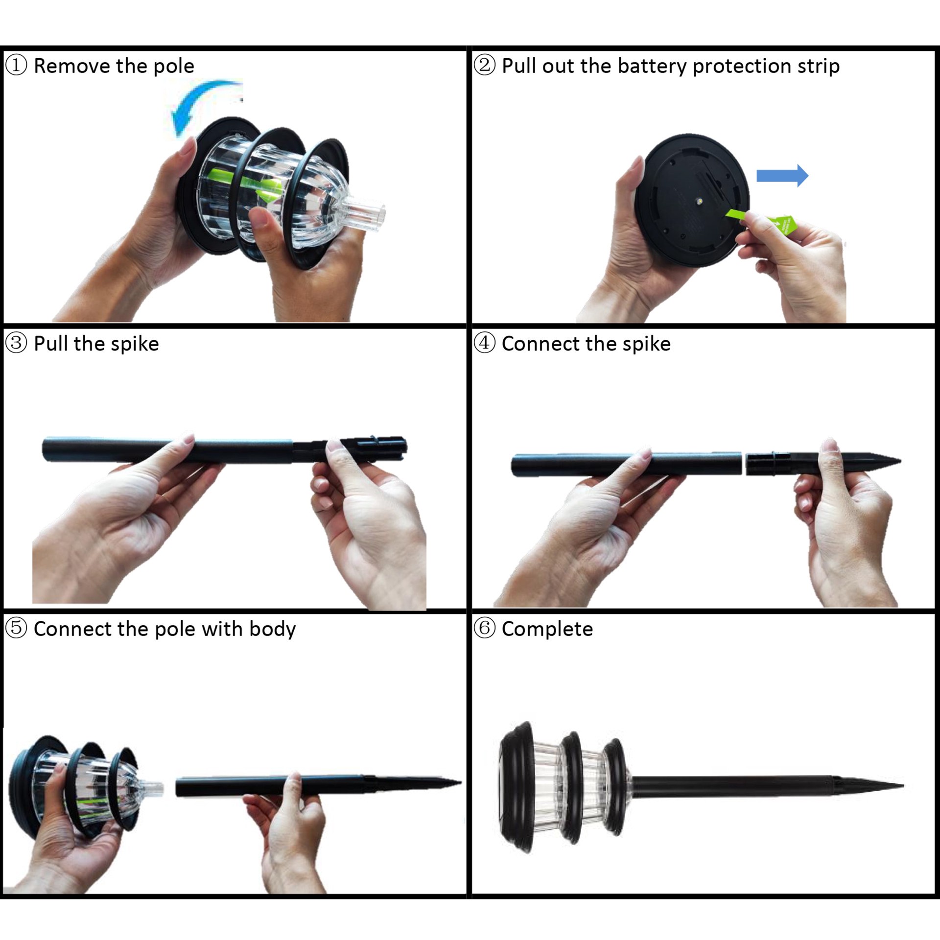 slide 4 of 6, Harbor Breeze 10 -Lumens Black Solar LED Outdoor Path Light Kit ( 3500-K ), 1 ct