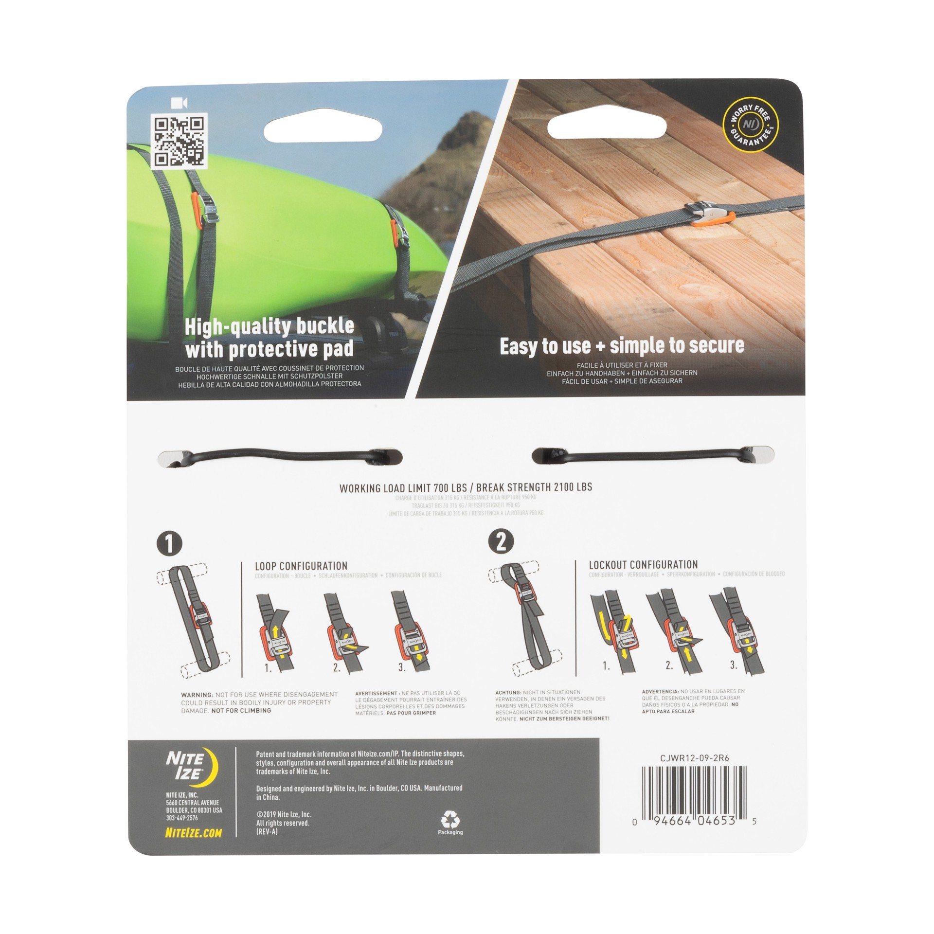 slide 2 of 6, Nite Ize 1-in x 12-ft Cam Tie Down with Cam Buckle 2100-lb Break Strength 2 -Pack, 1 ct