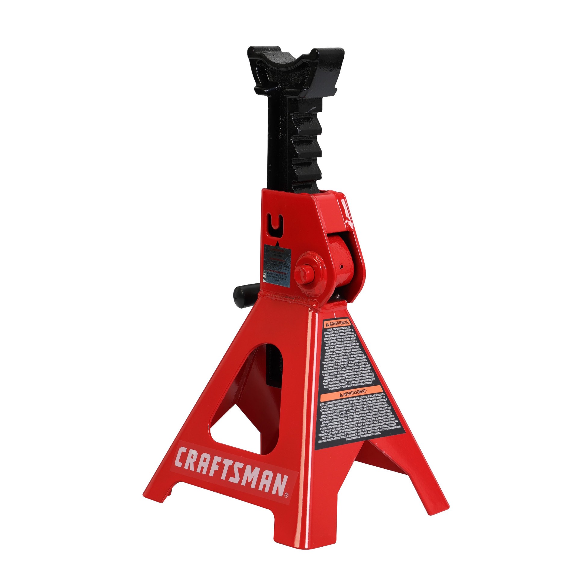 slide 4 of 6, CRAFTSMAN Black 3-Ton Steel Manual Jack stand set, 1 ct