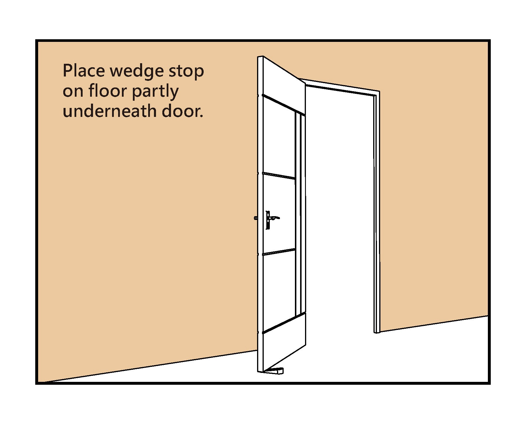 slide 2 of 4, RELIABILT 4-3/4-in Chrome Wedge Door Stop, 1 ct