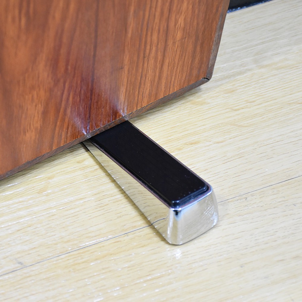 slide 3 of 4, RELIABILT 4-3/4-in Chrome Wedge Door Stop, 1 ct