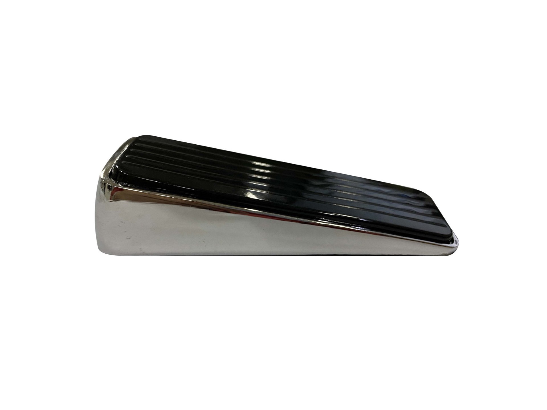slide 1 of 4, RELIABILT 4-3/4-in Chrome Wedge Door Stop, 1 ct