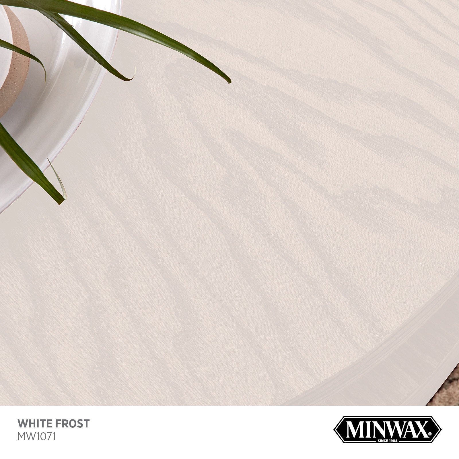 slide 2 of 6, Minwax Wood Finish Water-based White Frost MW1071 Semi-transparent Interior Stain ( 1-quart ), 1 ct