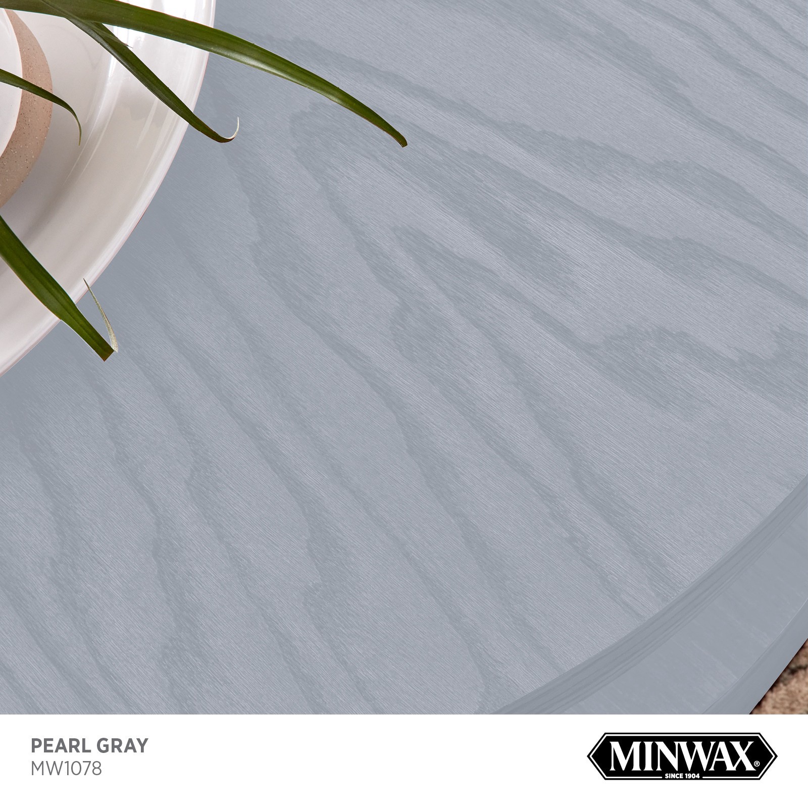 slide 2 of 6, Minwax Wood Finish Water-based Pearl Gray MW1078 Semi-transparent Interior Stain ( 1-quart ), 1 ct