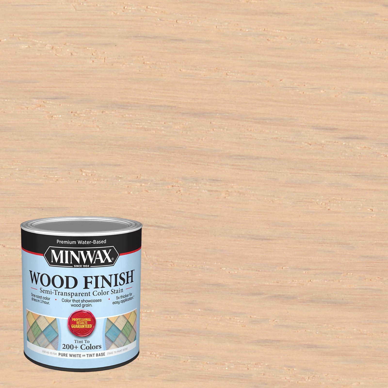 slide 1 of 6, Minwax Wood Finish Water-based Natural Peach MW1098 Semi-transparent Interior Stain ( 1-quart ), 1 ct