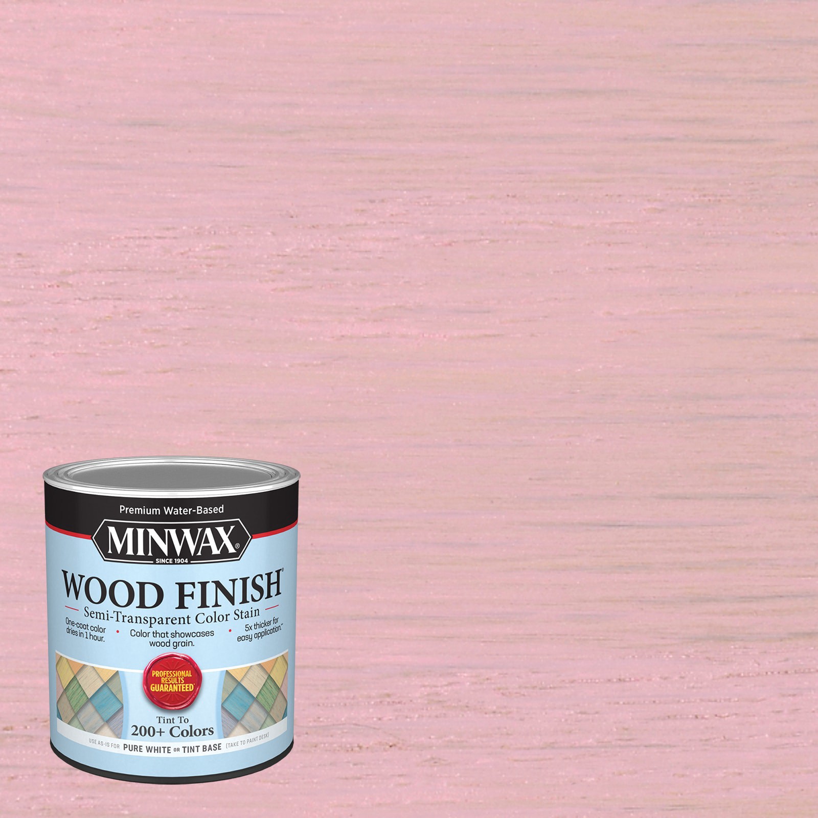slide 1 of 6, Minwax Wood Finish Water-based Petal Pink MW1157 Semi-transparent Interior Stain ( 1-quart ), 1 ct