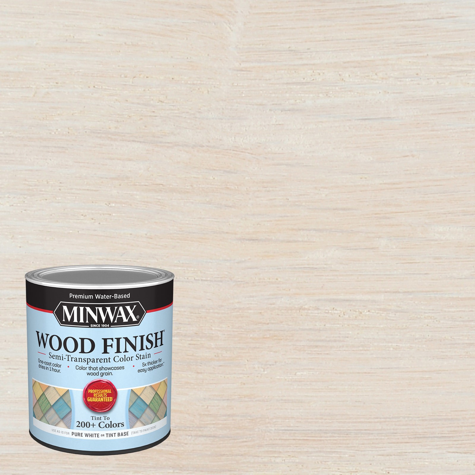 slide 1 of 6, Minwax Wood Finish Water-based Simply White MW275 Semi-transparent Interior Stain ( 1-quart ), 1 ct