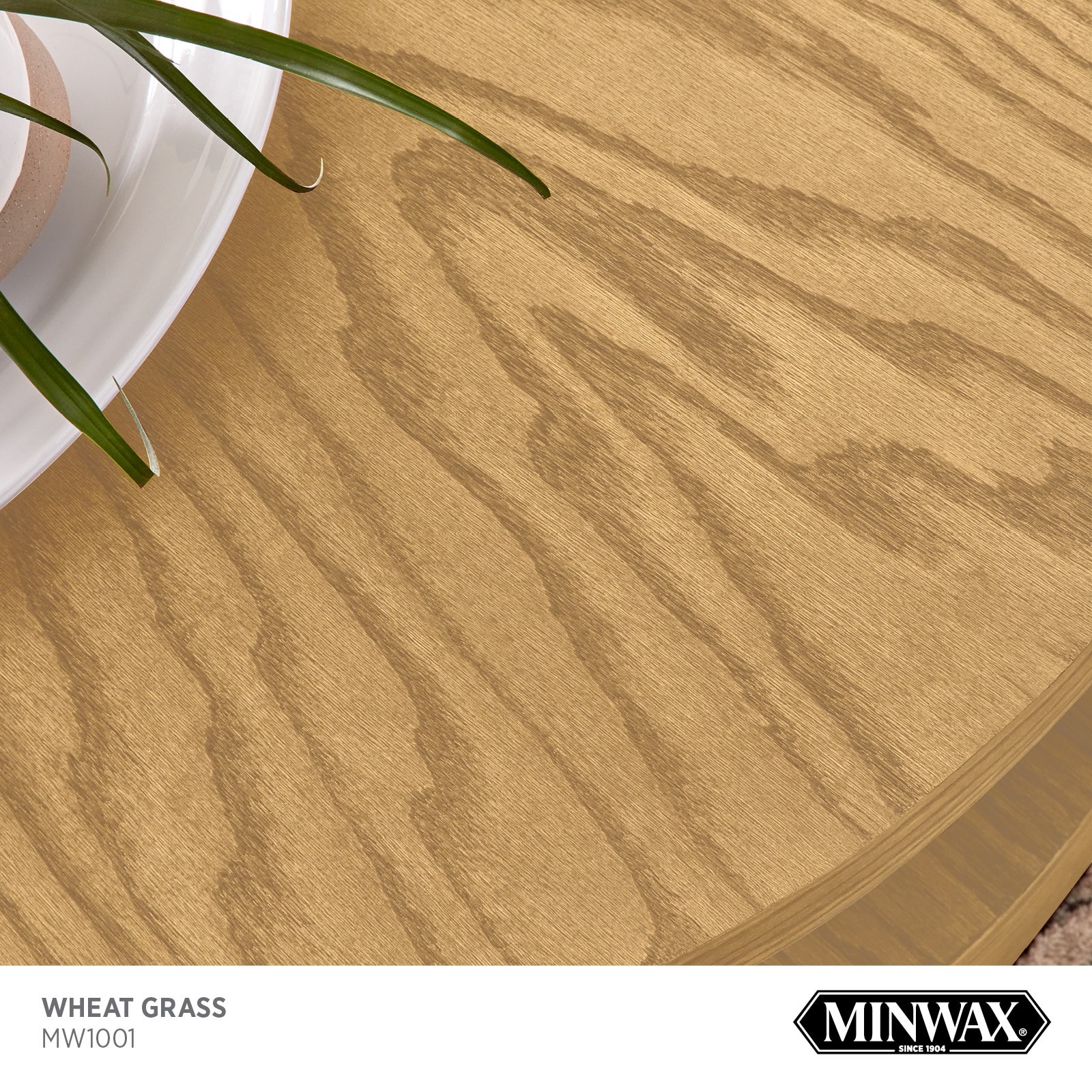 slide 2 of 6, Minwax Wood Finish Water-based Wheat Grass MW1001 Semi-transparent Interior Stain ( 1-quart ), 1 ct