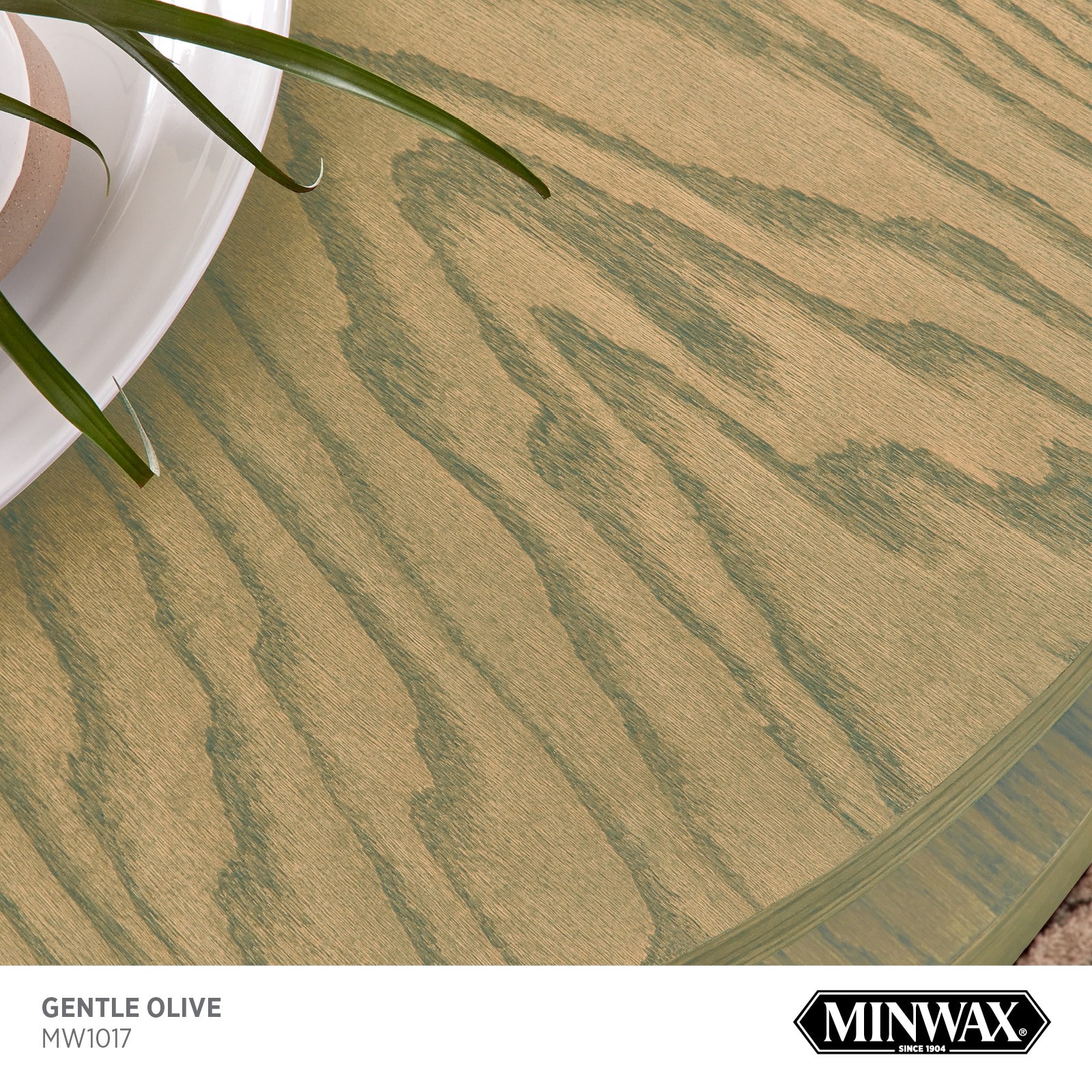slide 2 of 6, Minwax Water-based Gentle Olive MW1017 Semi-transparent Interior Stain ( 1-quart ), 1 ct