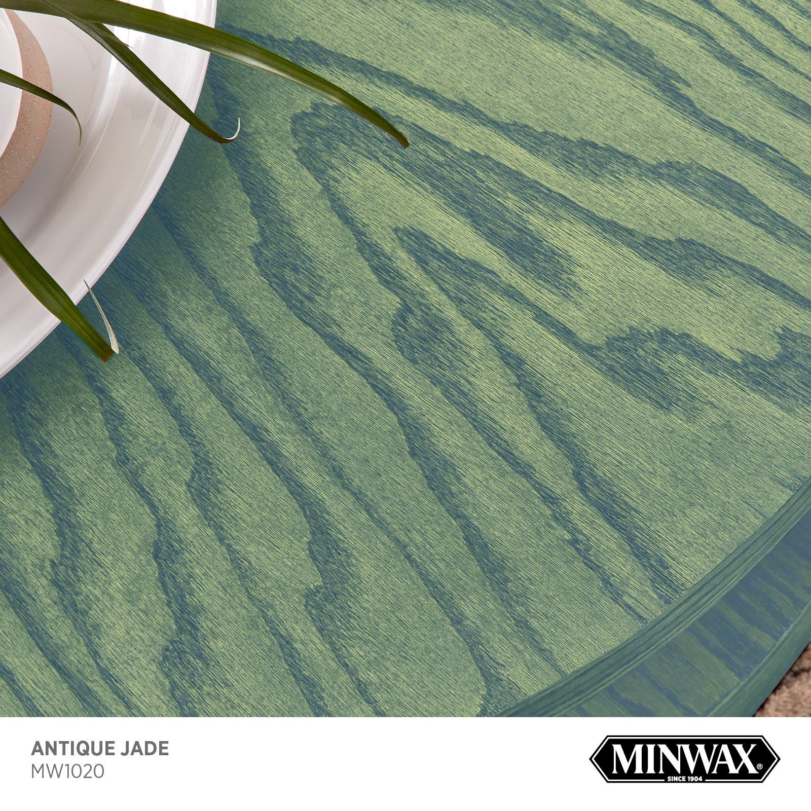slide 2 of 6, Minwax Wood Finish Water-based Antique Jade MW1020 Semi-transparent Interior Stain ( 1-quart ), 1 ct