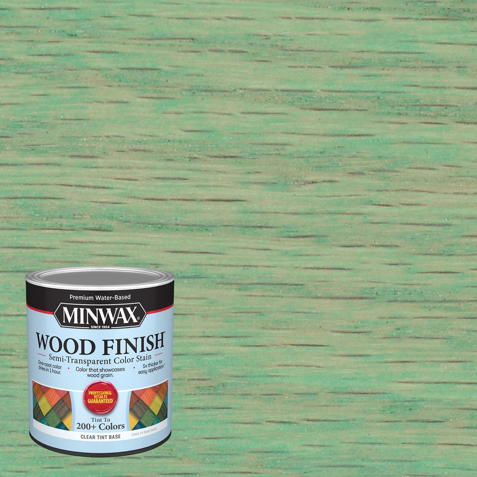 slide 1 of 6, Minwax Wood Finish Water-based Antique Jade MW1020 Semi-transparent Interior Stain ( 1-quart ), 1 ct