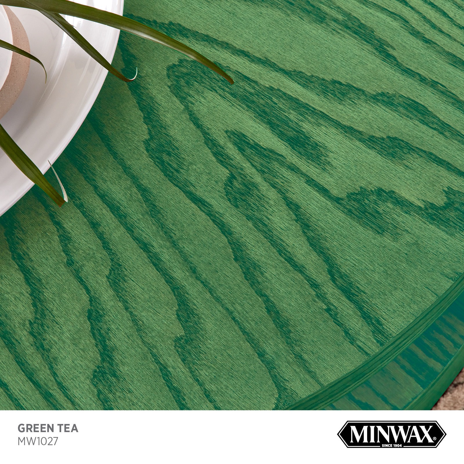 slide 2 of 6, Minwax Wood Finish Water-based Green Tea MW1027 Semi-transparent Interior Stain ( 1-quart ), 1 ct