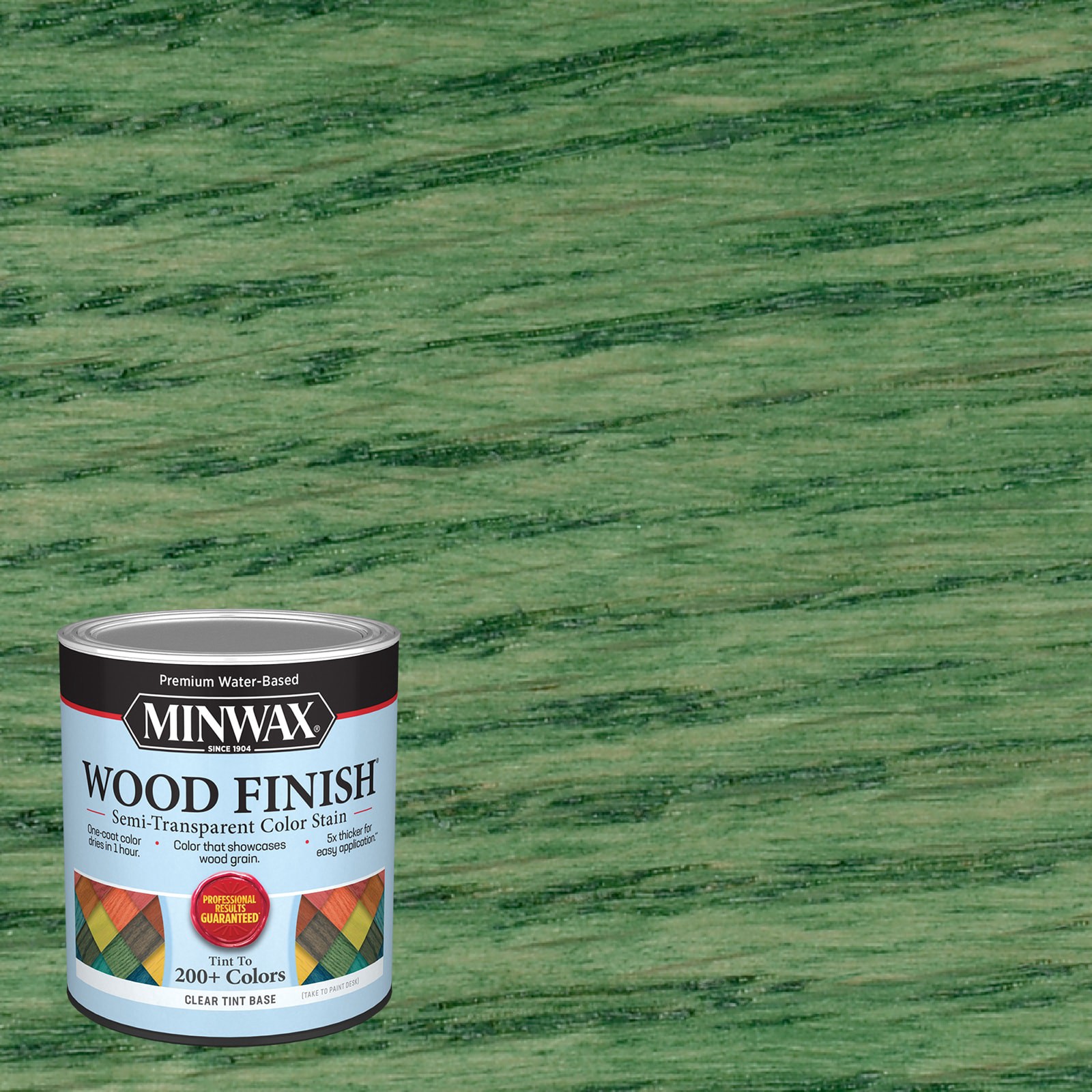 slide 1 of 6, Minwax Wood Finish Water-based Green Tea MW1027 Semi-transparent Interior Stain ( 1-quart ), 1 ct