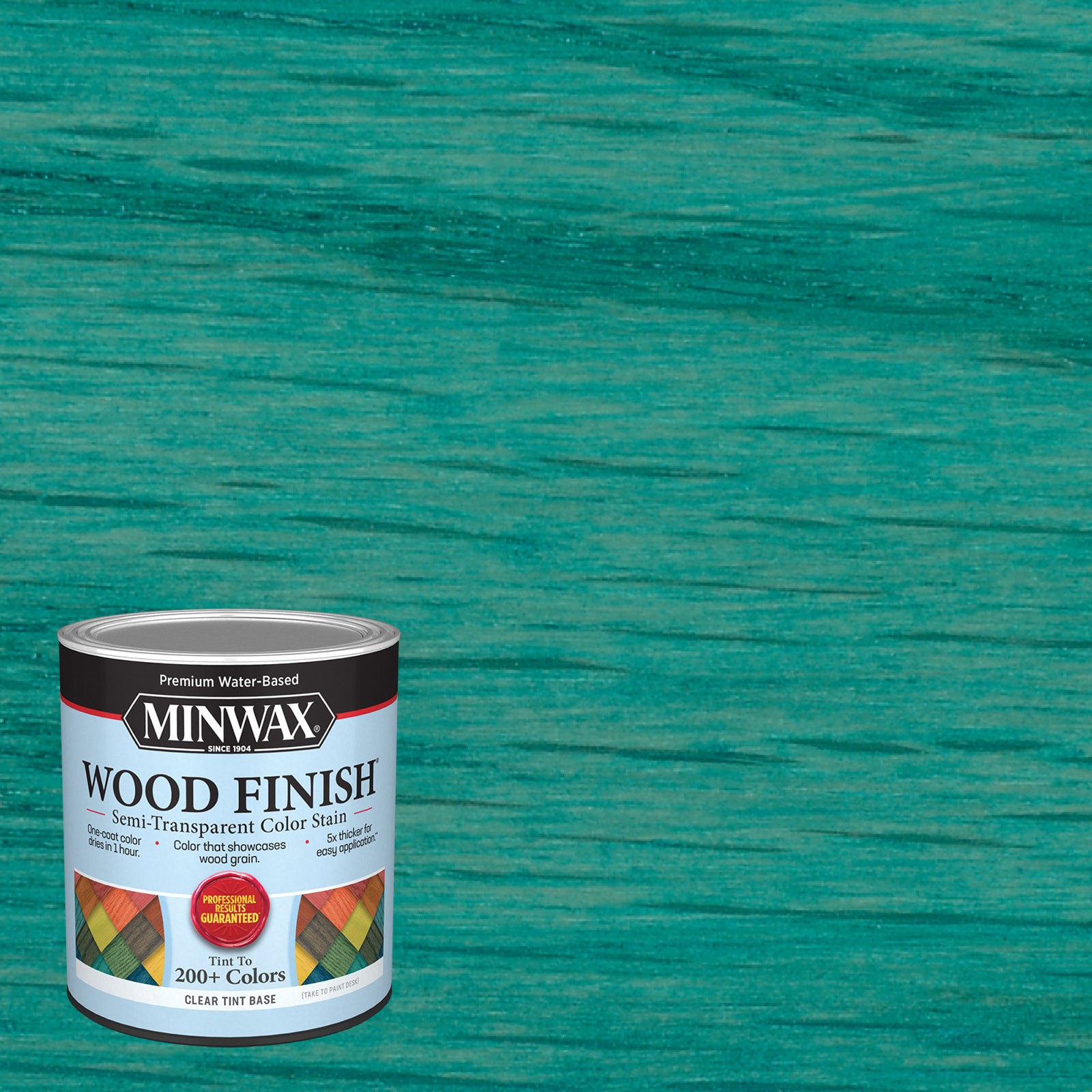 slide 1 of 6, Minwax Wood Finish Water-based Viridian Green MW1037 Semi-transparent Interior Stain ( 1-quart ), 1 ct