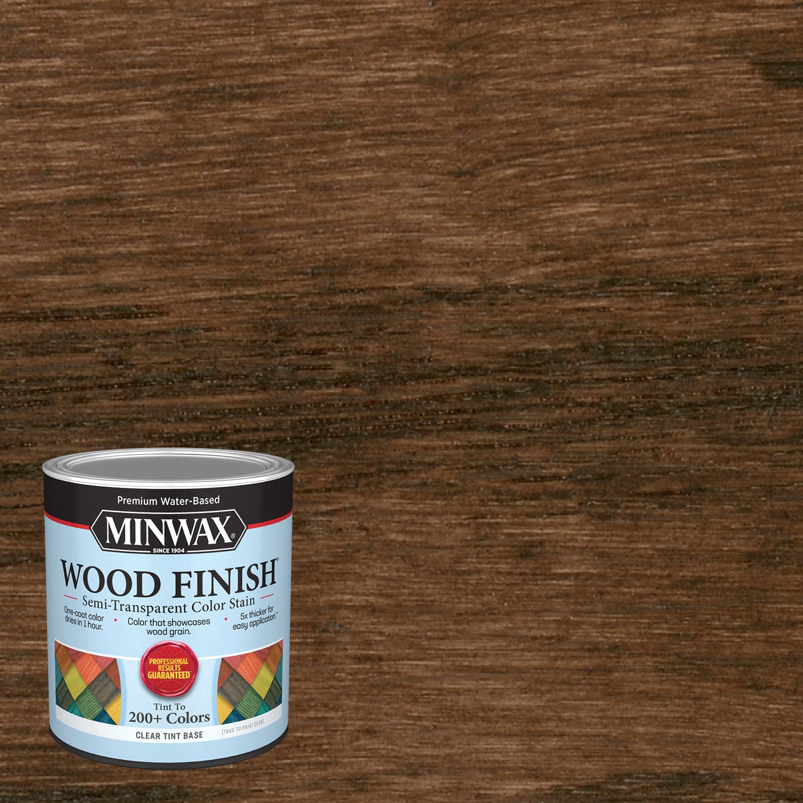 slide 1 of 6, Minwax Wood Finish Water-based Legacy Brown MW1056 Semi-transparent Interior Stain ( 1-quart ), 1 ct