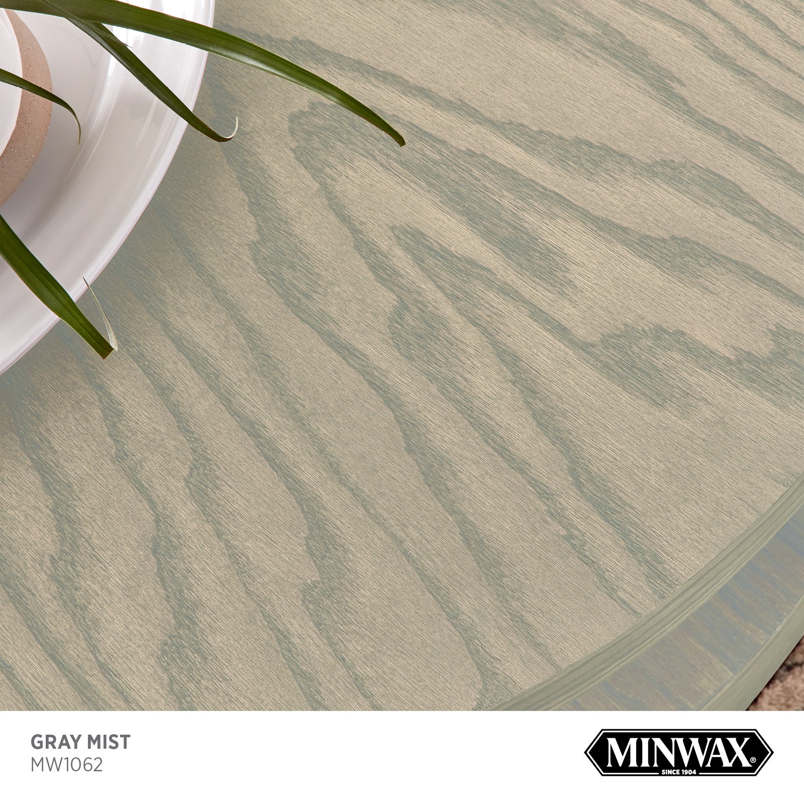 slide 2 of 6, Minwax Wood Finish Water-based Gray Mist MW1062 Semi-transparent Interior Stain ( 1-quart ), 1 ct