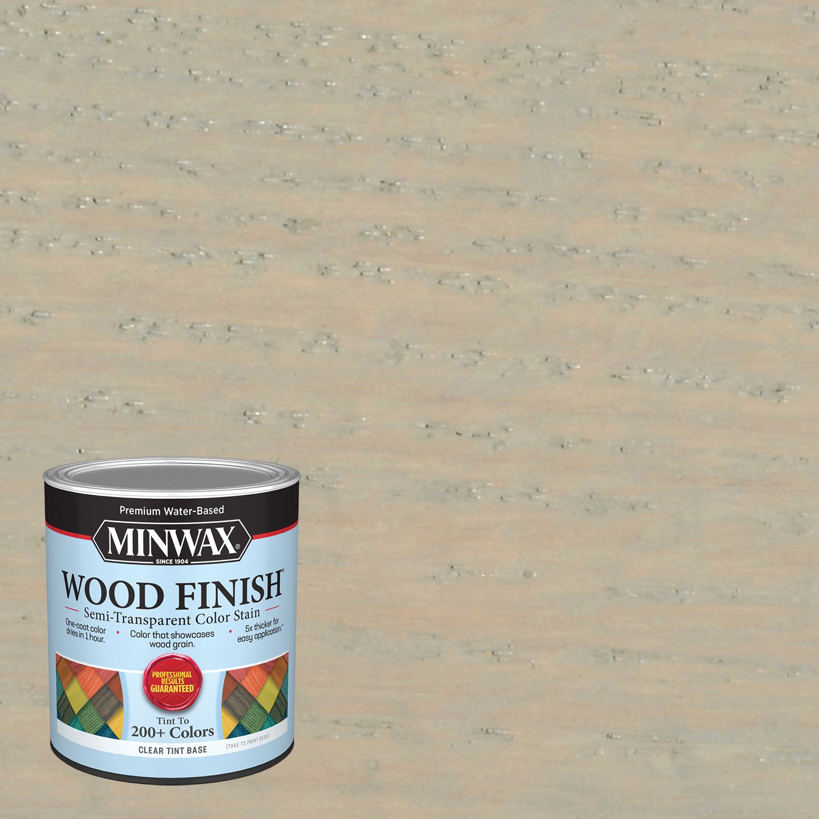 slide 1 of 6, Minwax Wood Finish Water-based Gray Mist MW1062 Semi-transparent Interior Stain ( 1-quart ), 1 ct