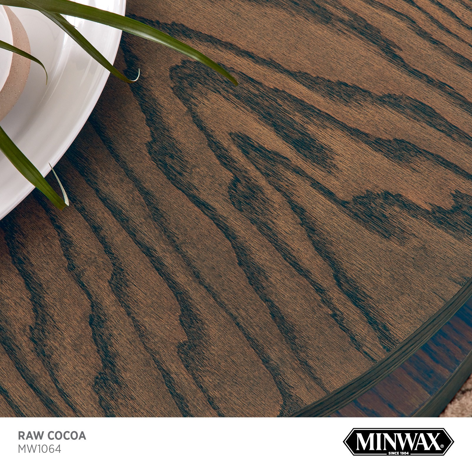 slide 2 of 6, Minwax Wood Finish Water-based Raw Cocoa MW1064 Semi-transparent Interior Stain ( 1-quart ), 1 ct