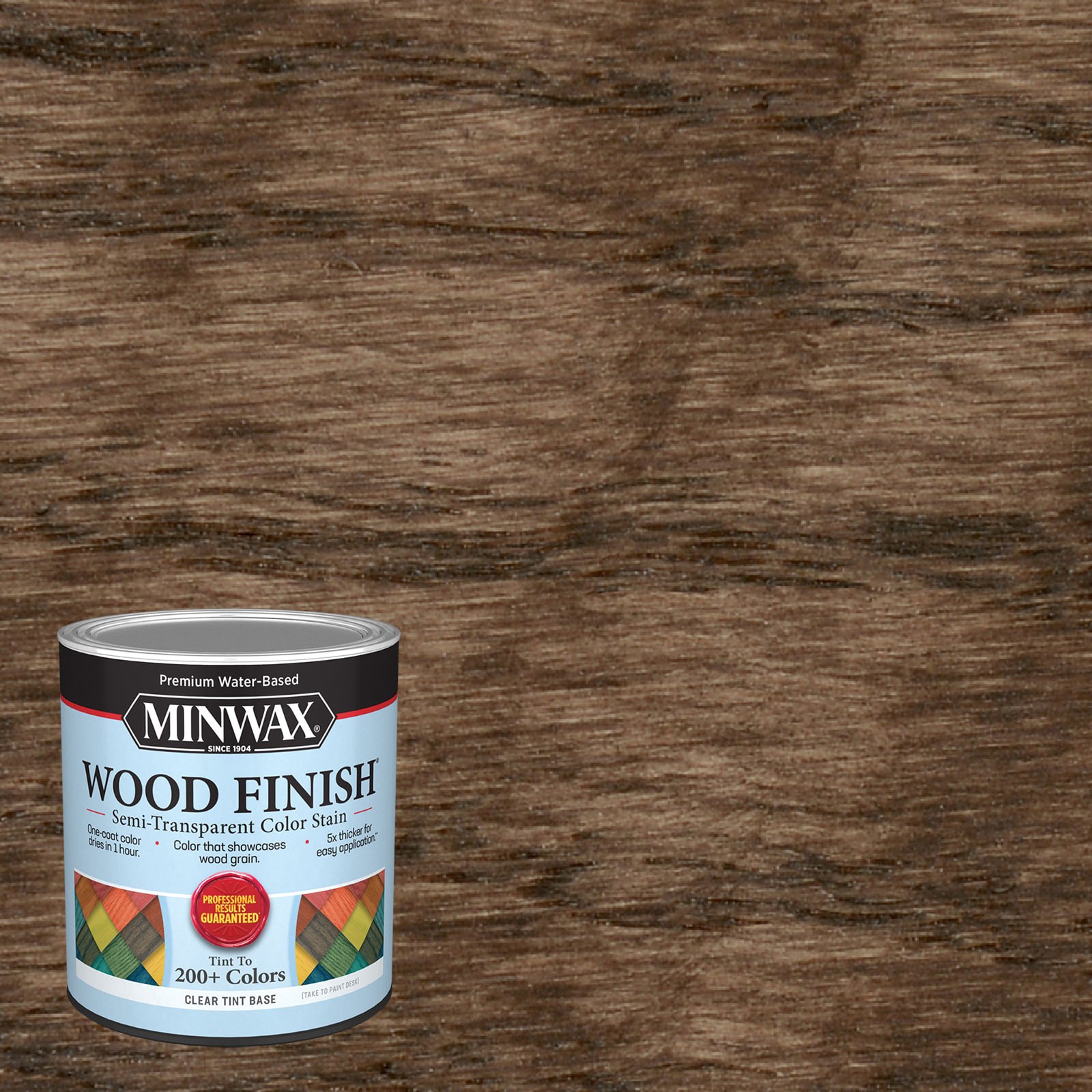 slide 1 of 6, Minwax Wood Finish Water-based Raw Cocoa MW1064 Semi-transparent Interior Stain ( 1-quart ), 1 ct