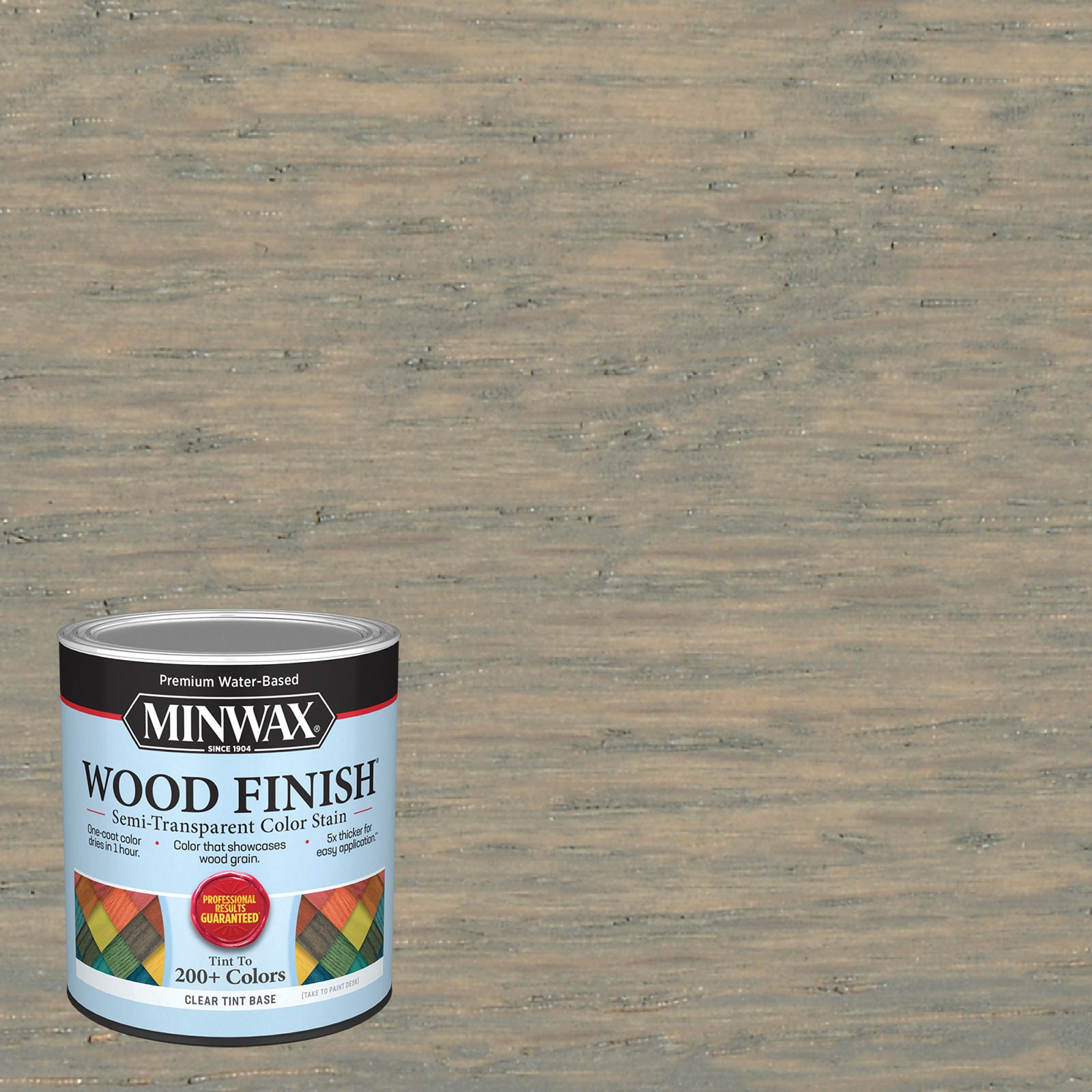 slide 1 of 6, Minwax Wood Finish Water-based Silver Ash MW1073 Semi-transparent Interior Stain ( 1-quart ), 1 ct