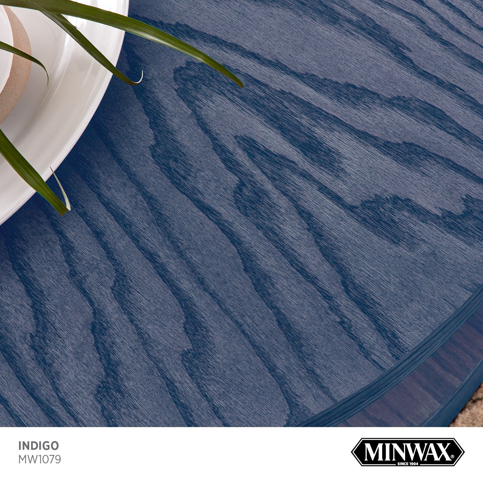 slide 2 of 6, Minwax Wood Finish Water-based Indigo MW1079 Semi-transparent Interior Stain ( 1-quart ), 1 ct