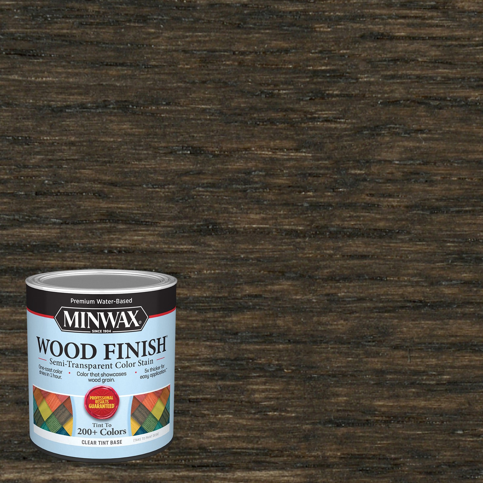 slide 1 of 6, Minwax Wood Finish Water-based Shadowed Brown MW1096 Semi-transparent Interior Stain ( 1-quart ), 1 ct
