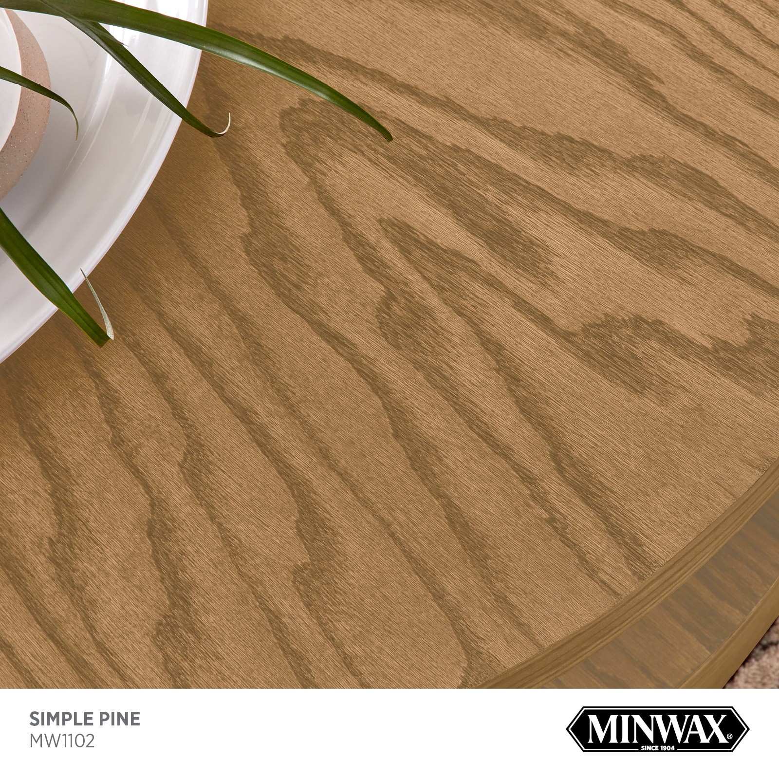 slide 2 of 6, Minwax Wood Finish Water-based Simple Pine MW1102 Semi-transparent Interior Stain ( 1-quart ), 1 ct