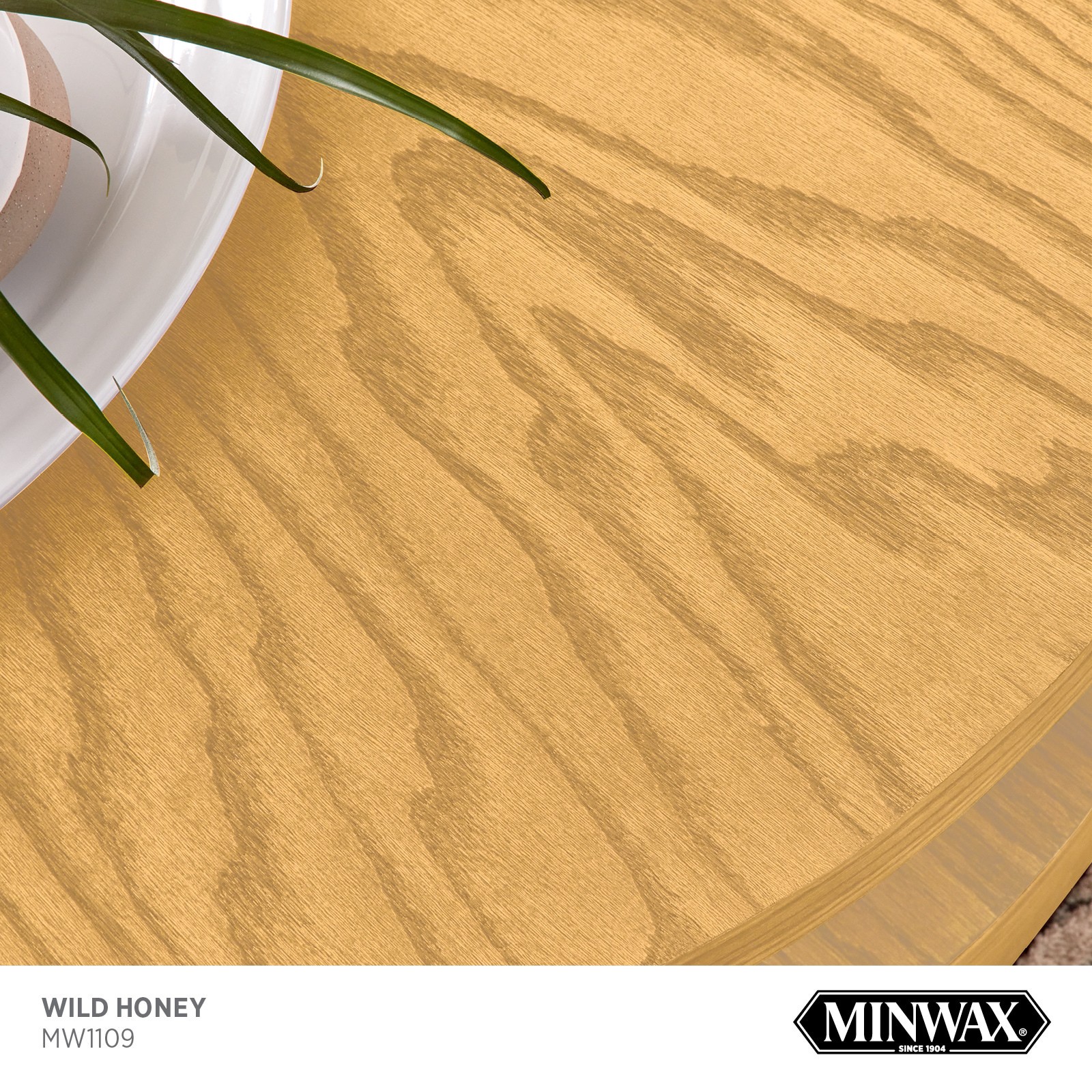 slide 2 of 6, Minwax Wood Finish Water-based Wild Honey MW1109 Semi-transparent Interior Stain ( 1-quart ), 1 ct